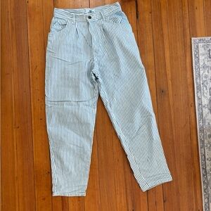 Vintage palmetto blue and white striped pants size 2
